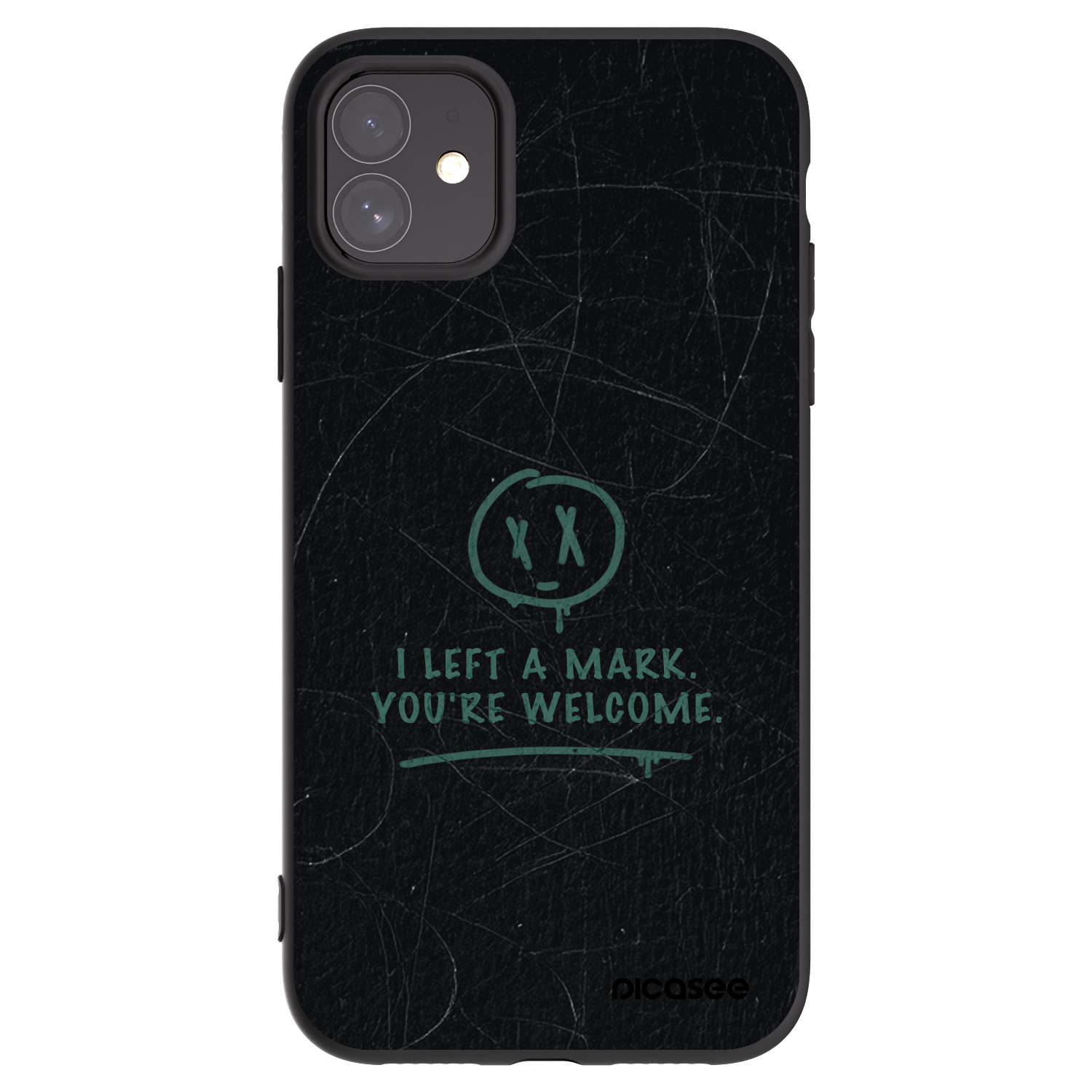 Picasee silikonový černý obal pro Apple iPhone 11 - LEFT A MARK