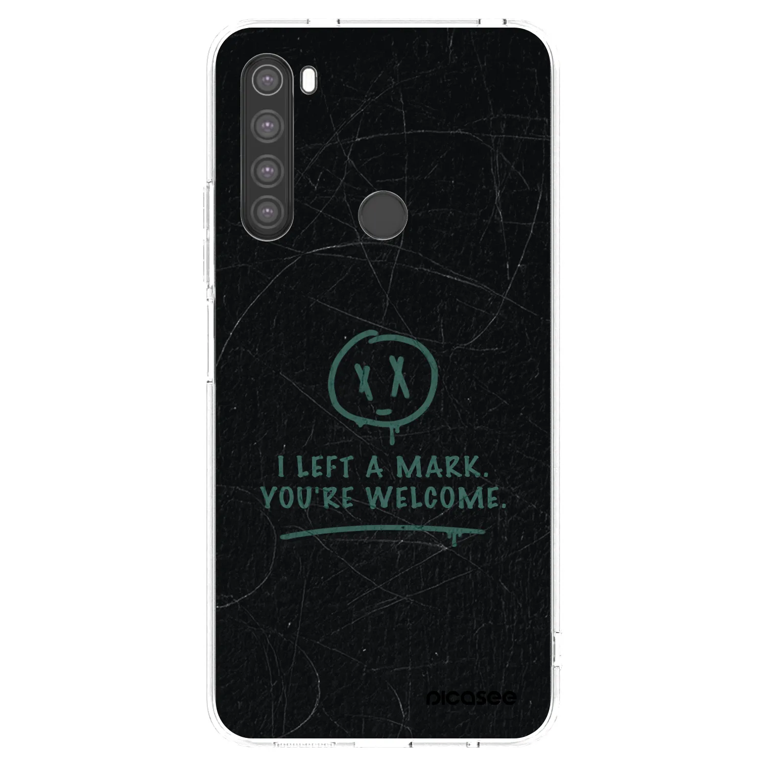 Picasee silikonový průhledný obal pro Xiaomi Redmi Note 8 - LEFT A MARK