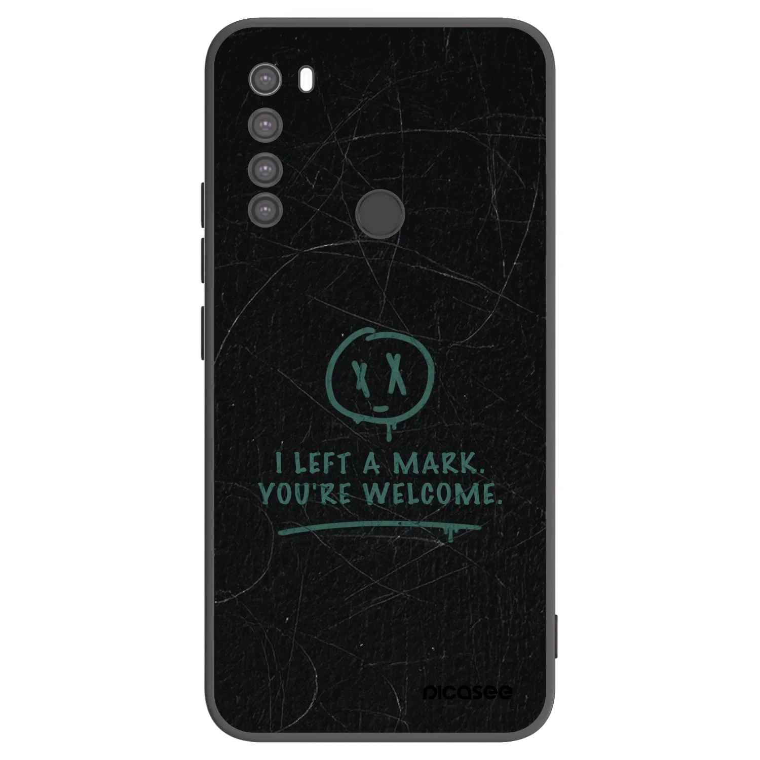 Picasee silikonový černý obal pro Xiaomi Redmi Note 8 - LEFT A MARK
