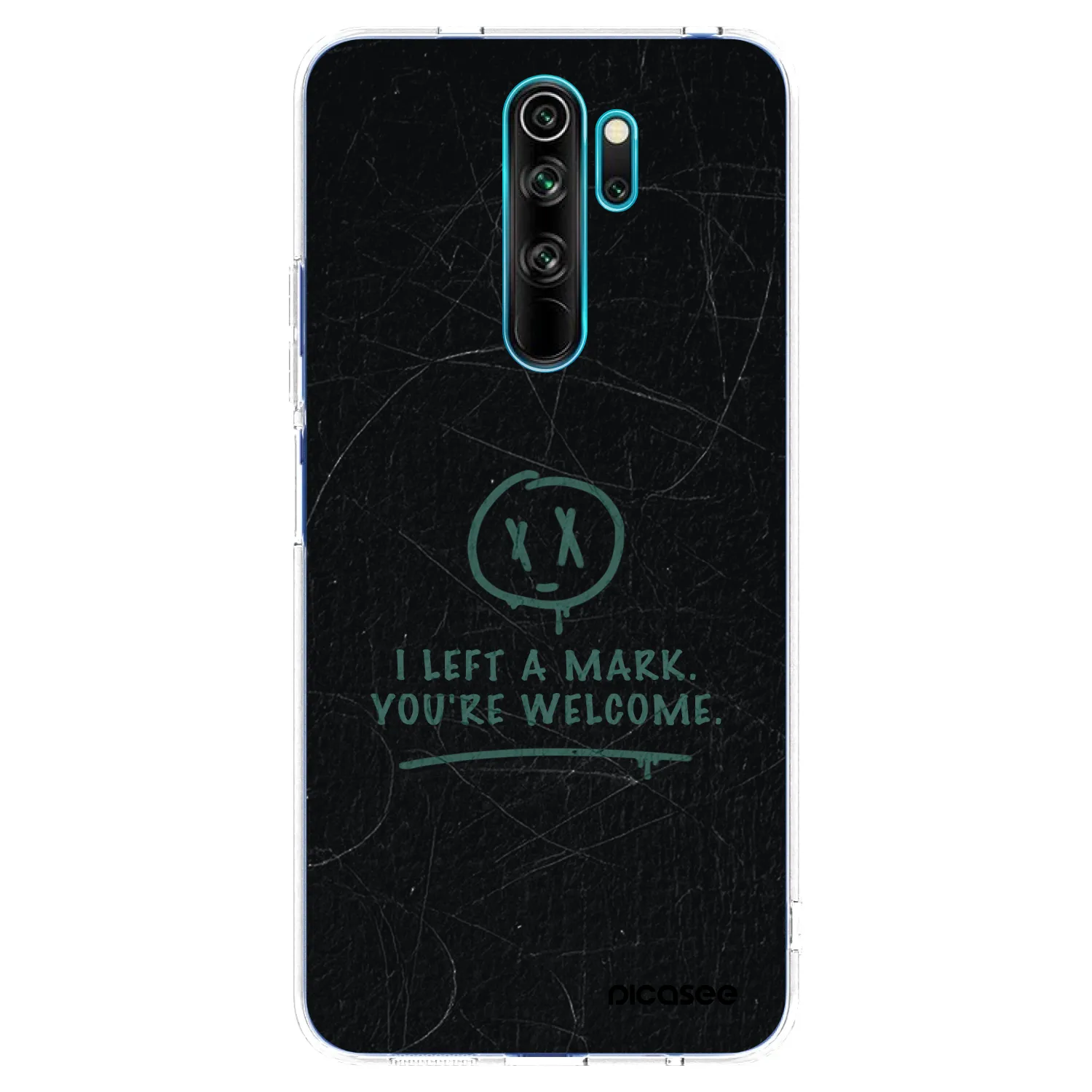 Picasee silikonový průhledný obal pro Xiaomi Redmi Note 8 Pro - LEFT A MARK