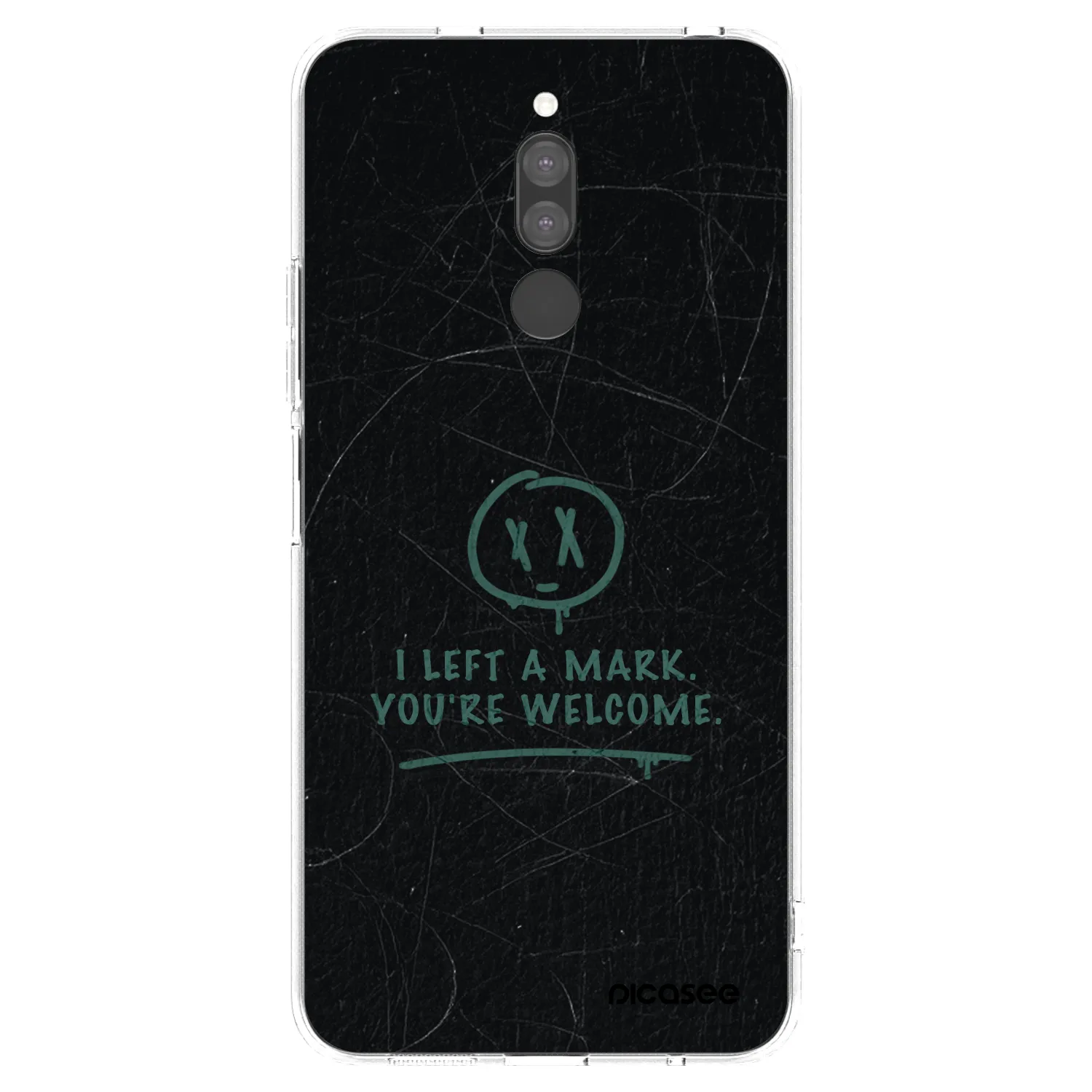 Picasee silikonový průhledný obal pro Xiaomi Redmi 8 - LEFT A MARK