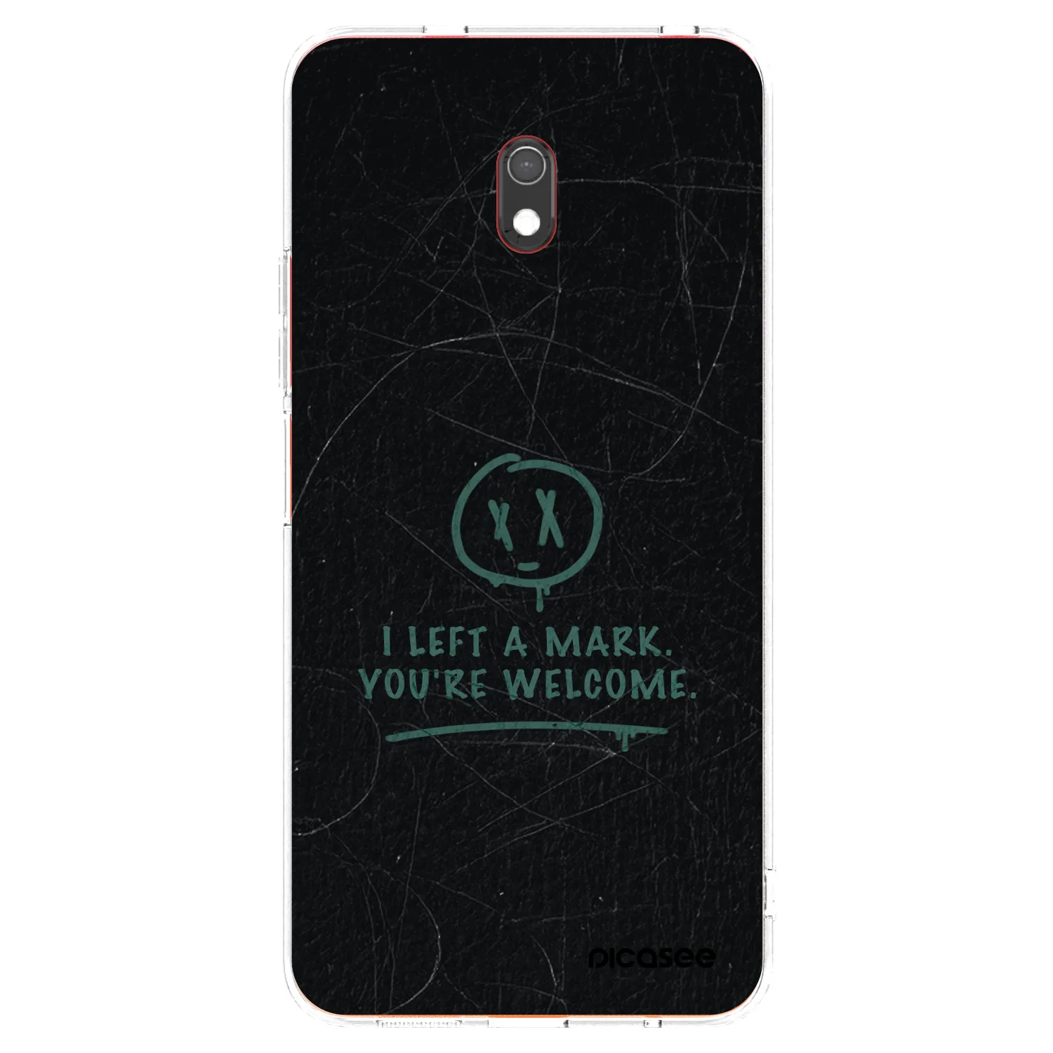 Picasee silikonový průhledný obal pro Xiaomi Redmi 8A - LEFT A MARK