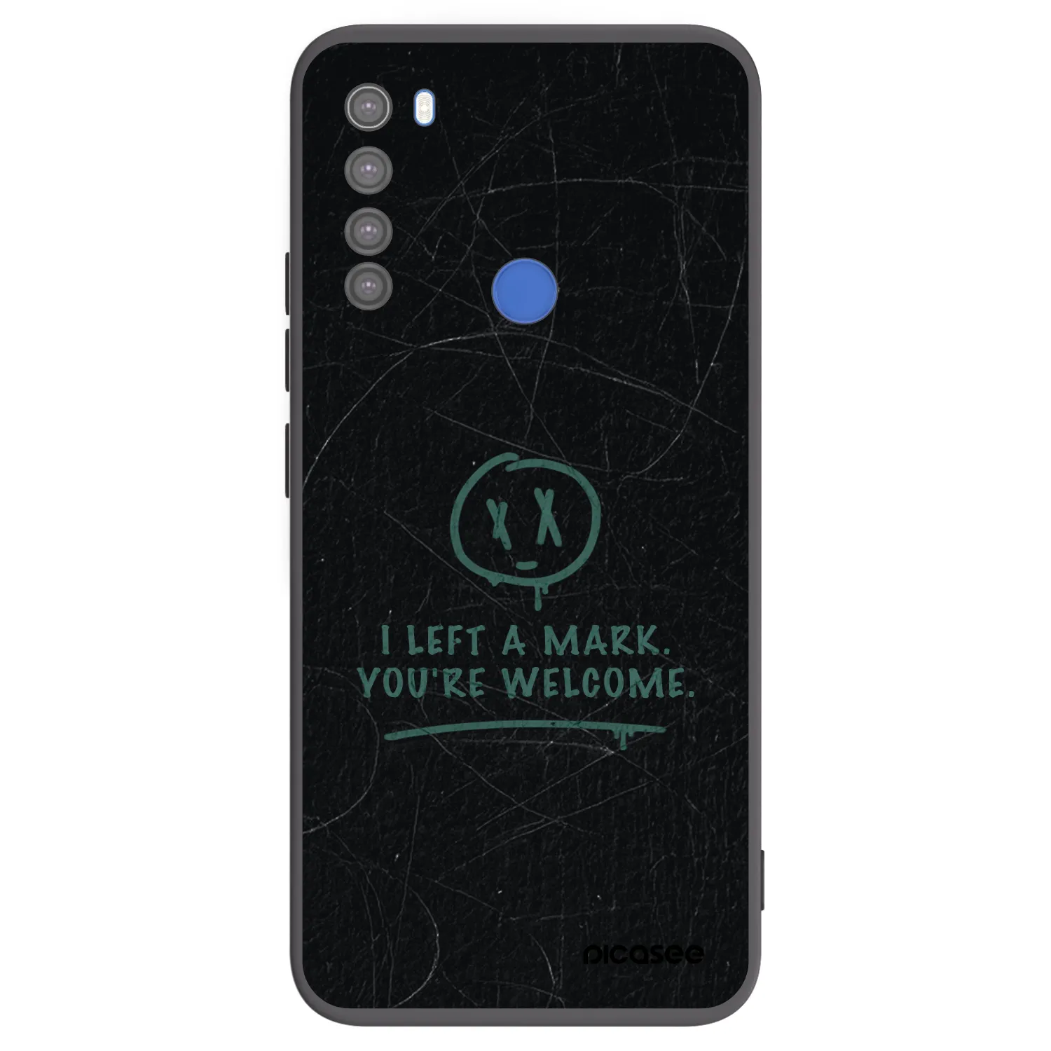 Picasee silikonový černý obal pro Xiaomi Redmi Note 8T - LEFT A MARK