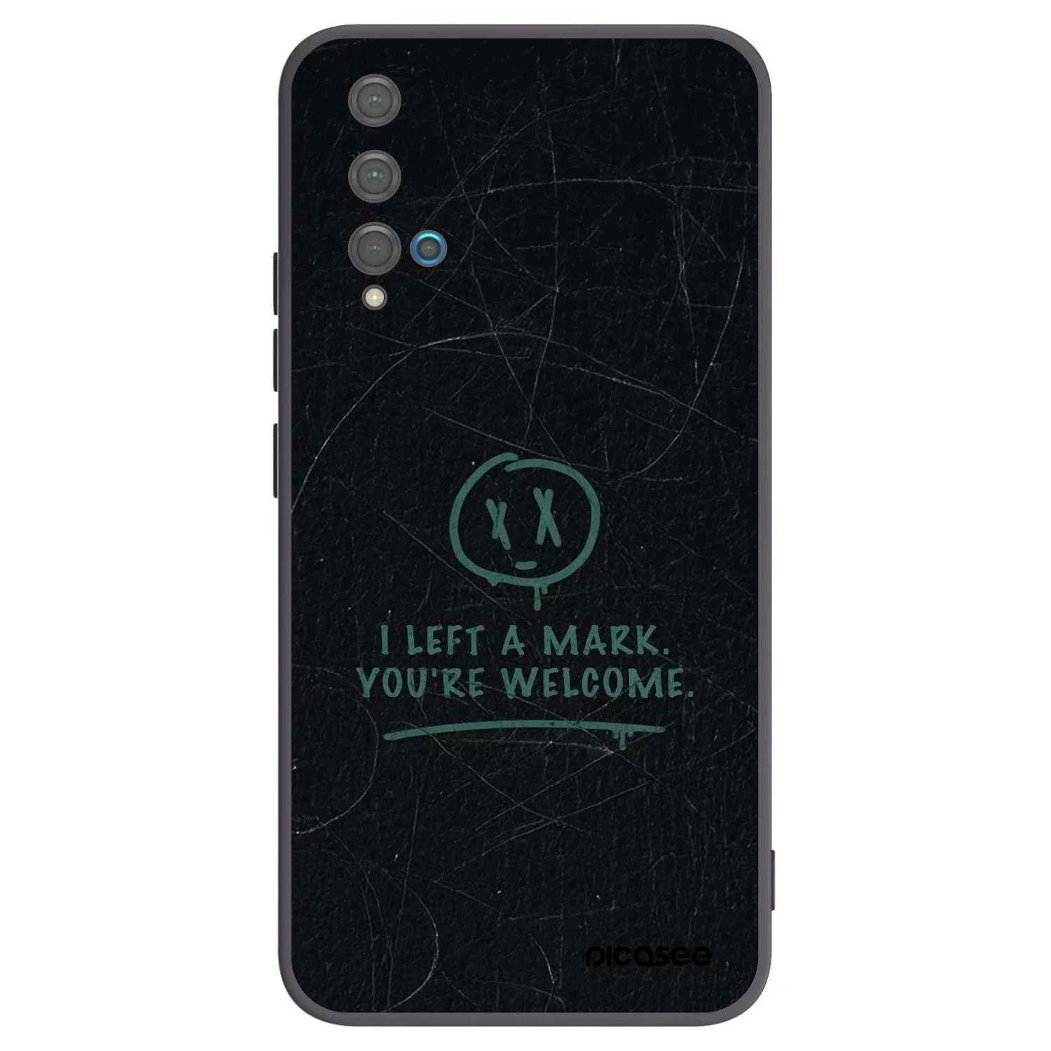 Picasee silikonový černý obal pro Huawei Nova 5T - LEFT A MARK