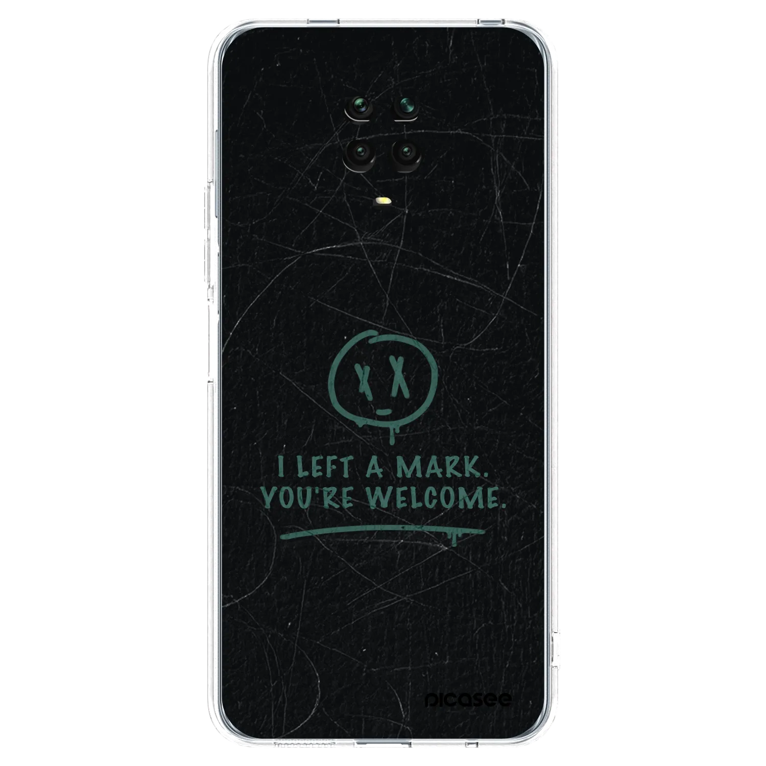 Picasee silikonový průhledný obal pro Xiaomi Redmi Note 9 Pro - LEFT A MARK