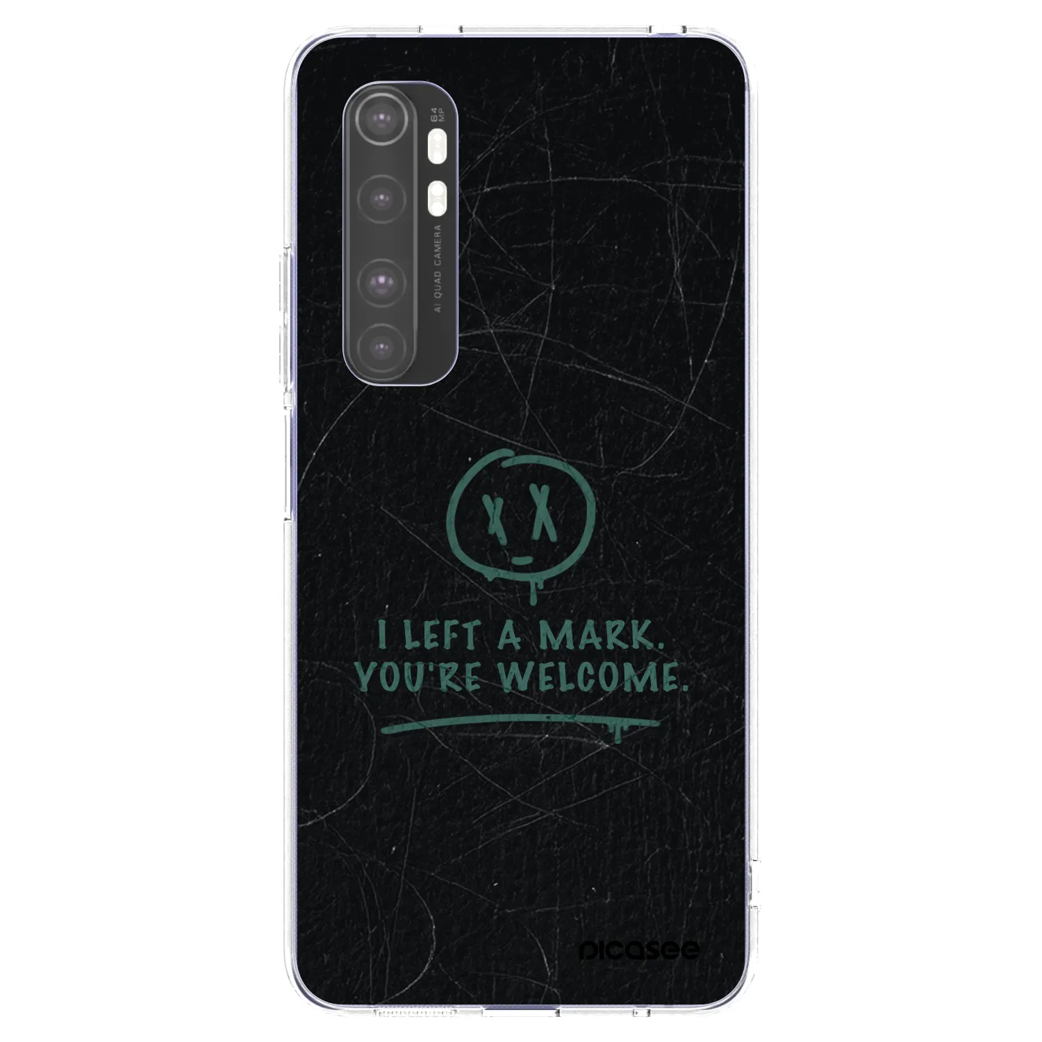 Picasee silikonový průhledný obal pro Xiaomi Mi Note 10 Lite - LEFT A MARK