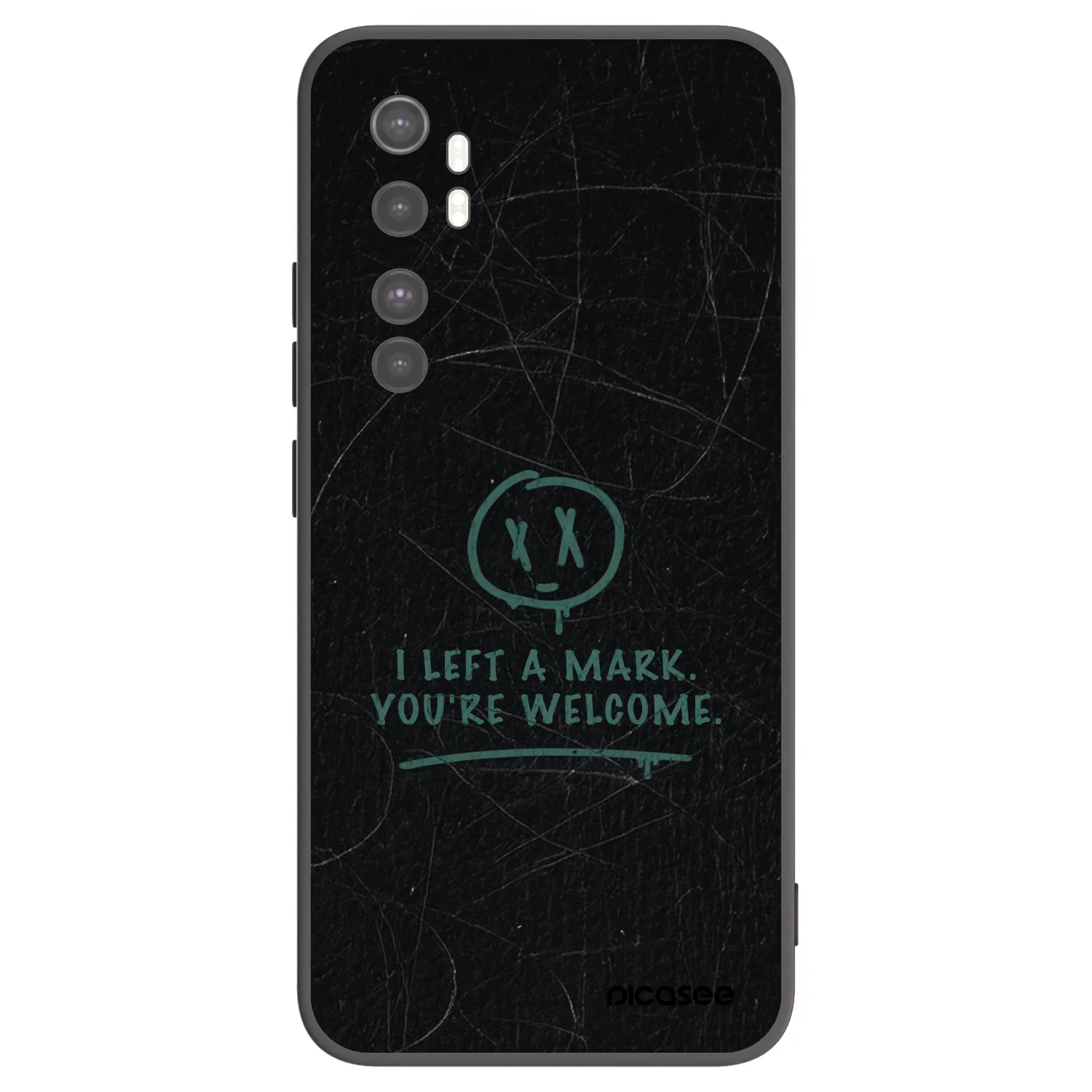 Picasee silikonový černý obal pro Xiaomi Mi Note 10 Lite - LEFT A MARK