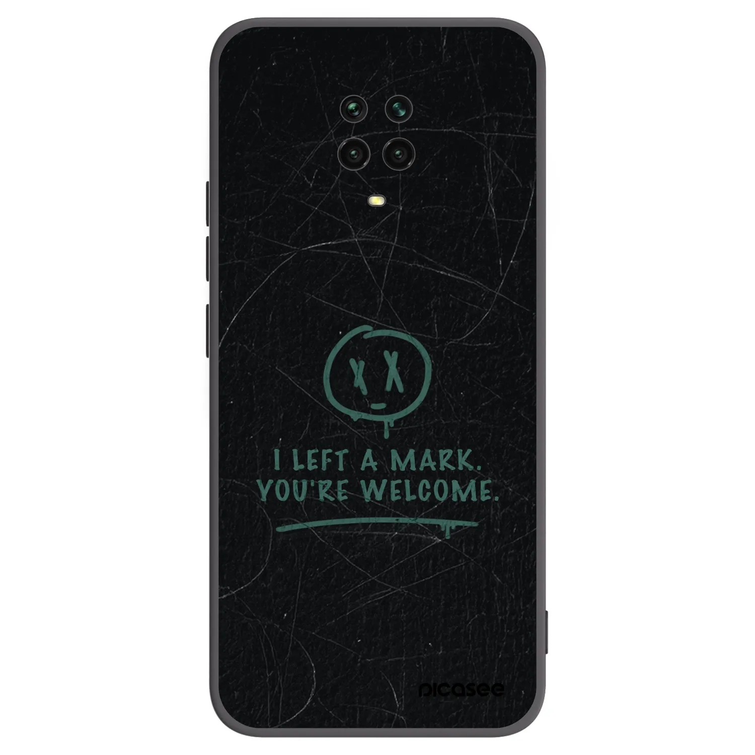 Picasee silikonový černý obal pro Xiaomi Redmi Note 9S - LEFT A MARK