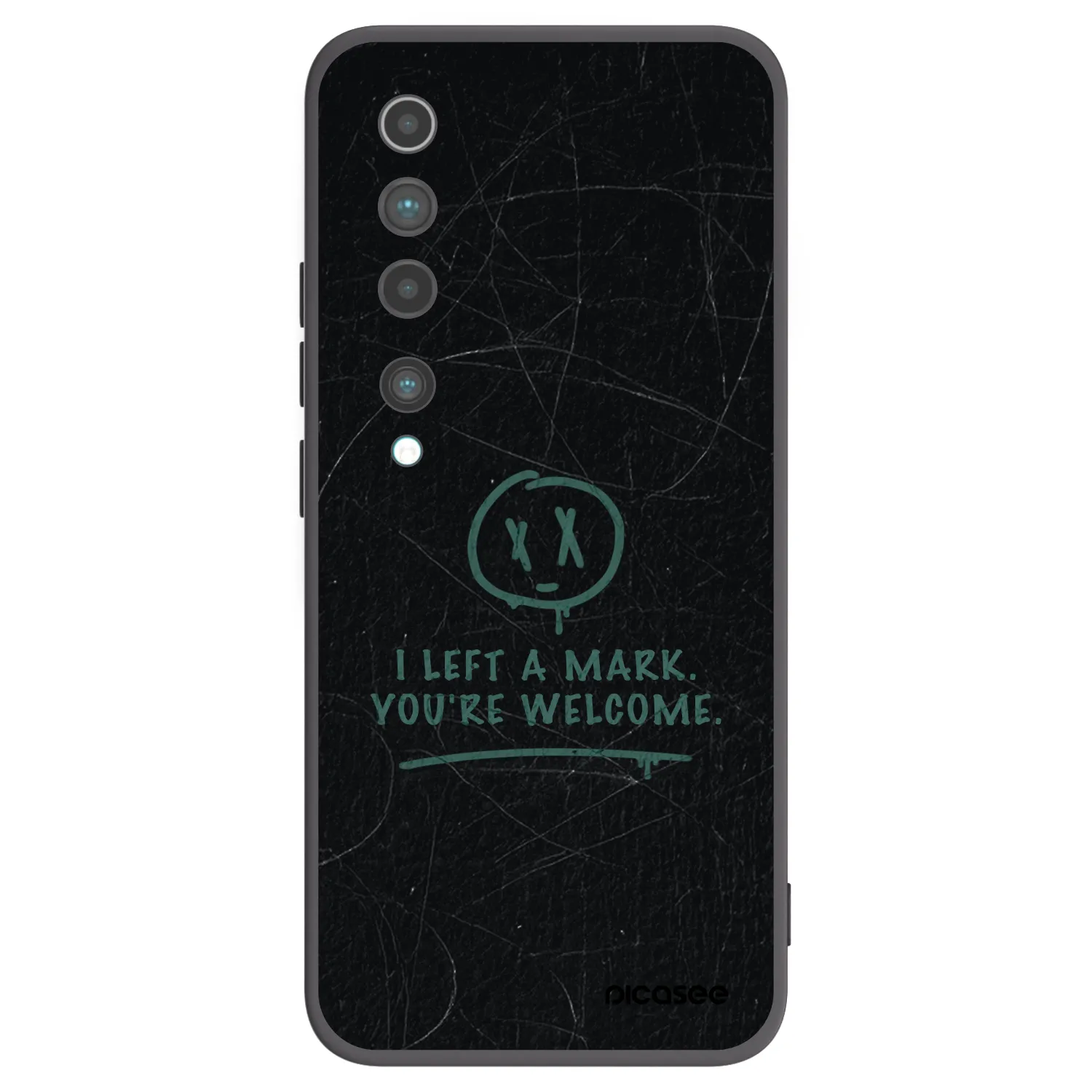 Picasee silikonový černý obal pro Xiaomi Mi 10 - LEFT A MARK