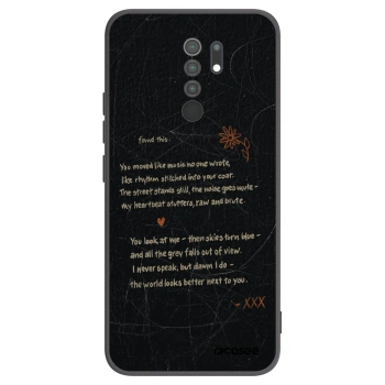 Picasee silikonový černý obal pro Xiaomi Redmi 9 - POET