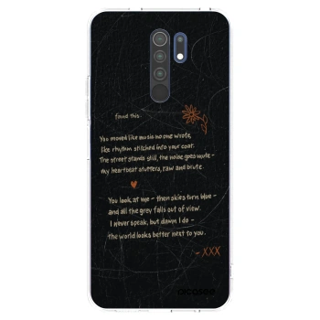 Picasee silikonový průhledný obal pro Xiaomi Redmi 9 - POET