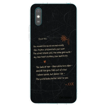Picasee silikonový průhledný obal pro Xiaomi Redmi 9A - POET