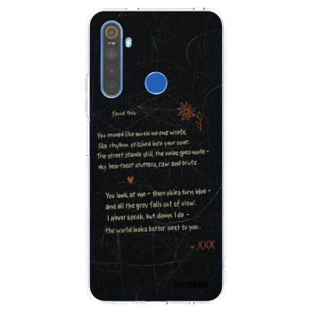 Picasee silikonový průhledný obal pro Realme 5 - POET
