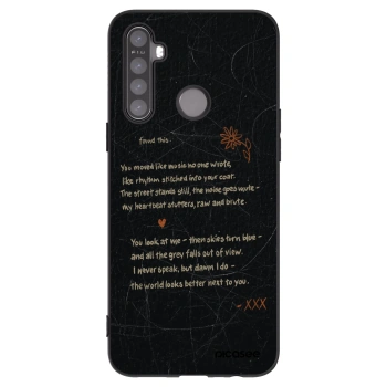 Picasee silikonový černý obal pro Realme 5 - POET