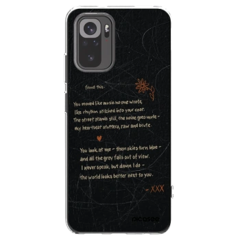 Picasee silikonový průhledný obal pro Xiaomi Redmi Note 10S - POET