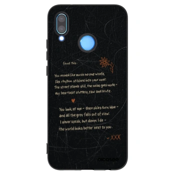 Picasee silikonový černý obal pro Huawei P20 Lite - POET