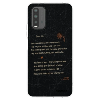 Picasee silikonový průhledný obal pro Xiaomi Redmi 9T - POET