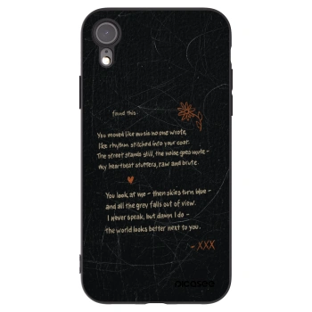 Picasee silikonový černý obal pro Apple iPhone XR - POET
