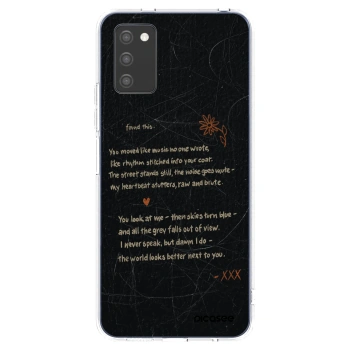 Picasee silikonový průhledný obal pro Samsung Galaxy A02s A025G - POET