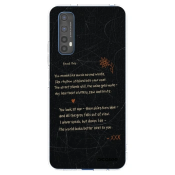 Picasee silikonový průhledný obal pro Realme 7 - POET