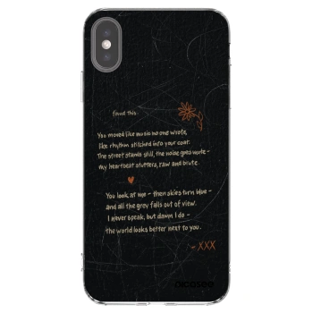 Picasee silikonový průhledný obal pro Apple iPhone XS Max - POET