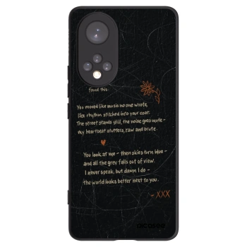 Picasee silikonový černý obal pro Honor 50 5G - POET