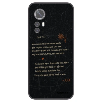 Picasee silikonový černý obal pro Xiaomi 12 - POET