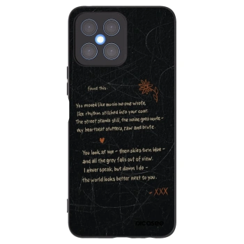 Picasee silikonový černý obal pro Honor X8 4G - POET