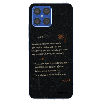 Picasee silikonový průhledný obal pro Honor X8 4G - POET