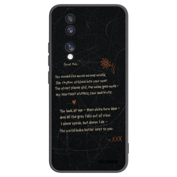 Picasee silikonový černý obal pro Honor 70 - POET