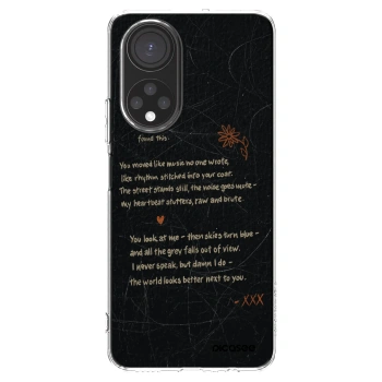 Picasee silikonový průhledný obal pro Honor X7 - POET