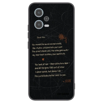 Picasee silikonový černý obal pro Xiaomi Redmi Note 12 5G - POET
