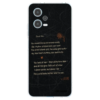 Picasee silikonový průhledný obal pro Xiaomi Redmi Note 12 5G - POET