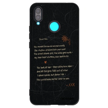 Picasee silikonový černý obal pro Huawei Nova 3 - POET