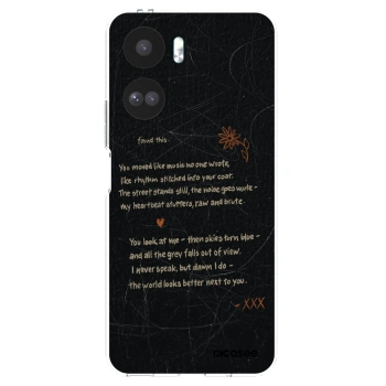 Picasee silikonový průhledný obal pro Honor 90 Lite 5G - POET