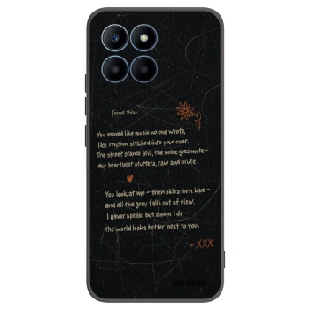 Picasee silikonový černý obal pro Honor 70 Lite - POET