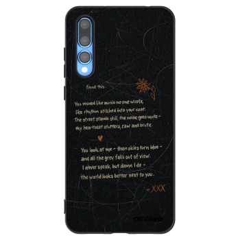 Picasee silikonový černý obal pro Huawei P20 Pro - POET