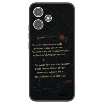 Picasee silikonový černý obal pro Xiaomi Redmi 12 5G - POET