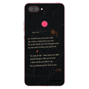 Picasee silikonový průhledný obal pro Xiaomi Mi 8 Lite - POET