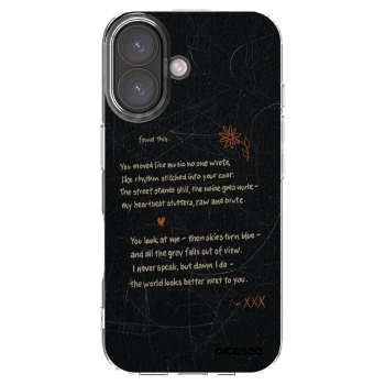Picasee silikonový průhledný obal pro Apple iPhone 16 - POET