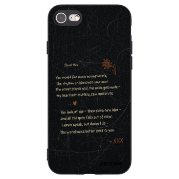 Picasee silikonový černý obal pro Apple iPhone 8 - POET