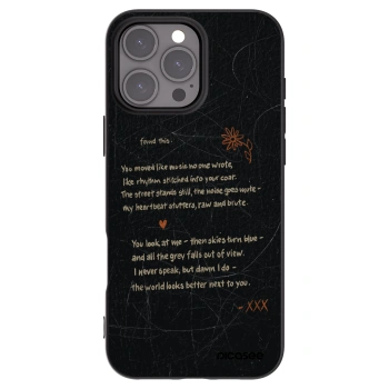 Picasee silikonový černý obal pro Apple iPhone 16 Pro Max - POET