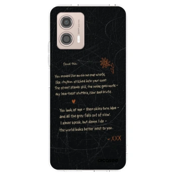 Picasee silikonový průhledný obal pro Motorola Moto G53 5G - POET