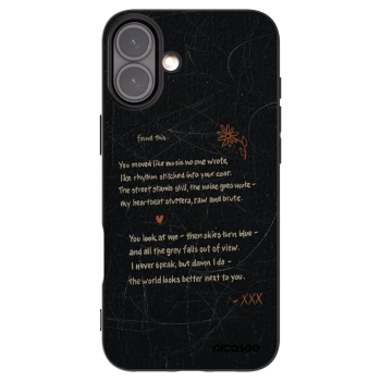 Picasee silikonový černý obal pro Apple iPhone 16 Plus - POET