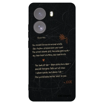 Picasee silikonový černý obal pro Xiaomi Poco X7 - POET