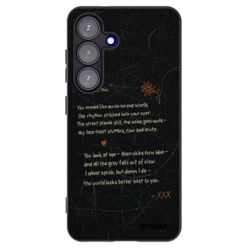Picasee silikonový černý obal pro Samsung Galaxy S25 5G - POET