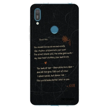 Picasee silikonový průhledný obal pro Huawei Y7 2019 - POET