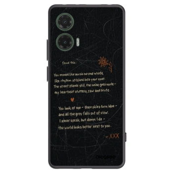 Picasee silikonový černý obal pro Motorola Moto G35 5G - POET