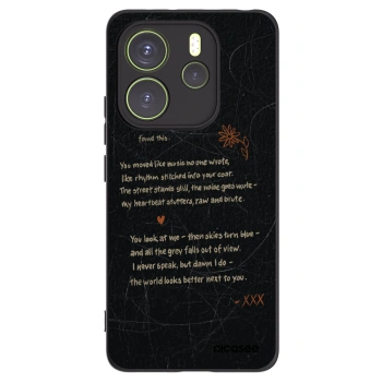 Picasee silikonový černý obal pro Xiaomi Redmi Note 14 4G - POET