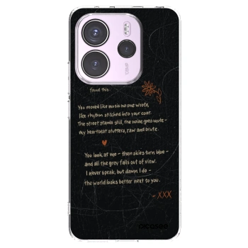 Picasee silikonový průhledný obal pro Xiaomi Redmi Note 14 4G - POET